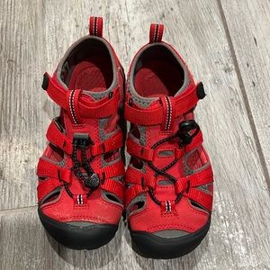 Racing Red Keen KEEN Unisex-Child Seacamp Ii CNX Sandal - Size 2